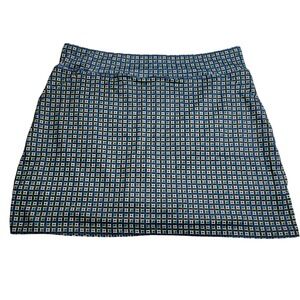 Kate Lord Collection XL Skort Geometric Print Golf Athletic Tennis Pickleball